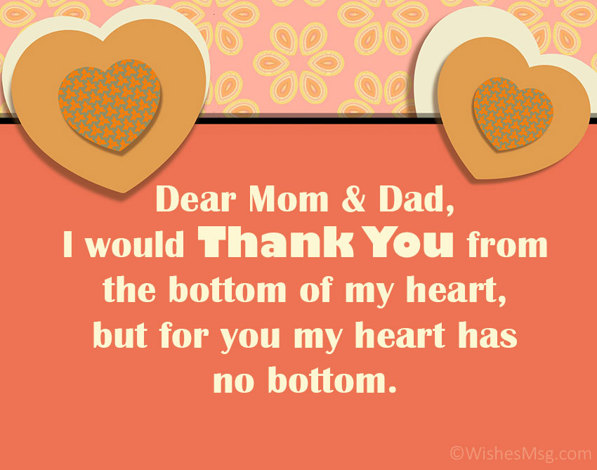 Thank You Message For Parents Appreciation Quotes Ultra Wishes