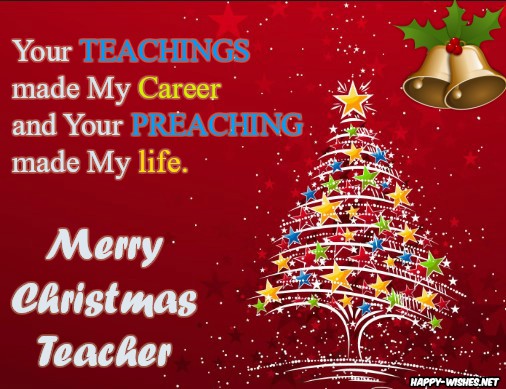 Christmas Wishes For Teachers (From Students &amp; Parent) - Ultra Wishes