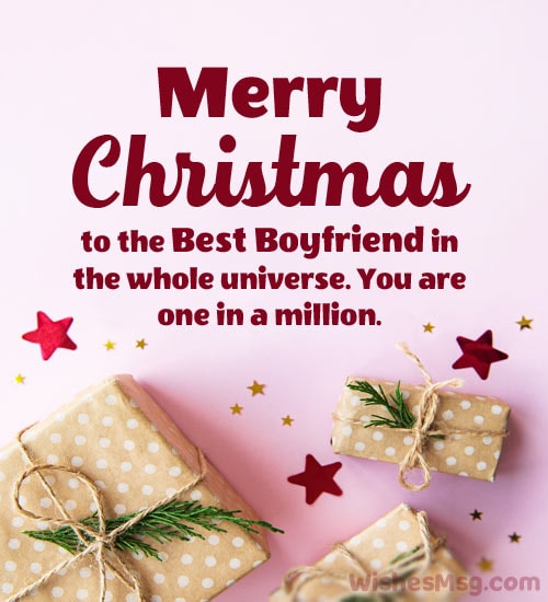 christmas message for boyfriend