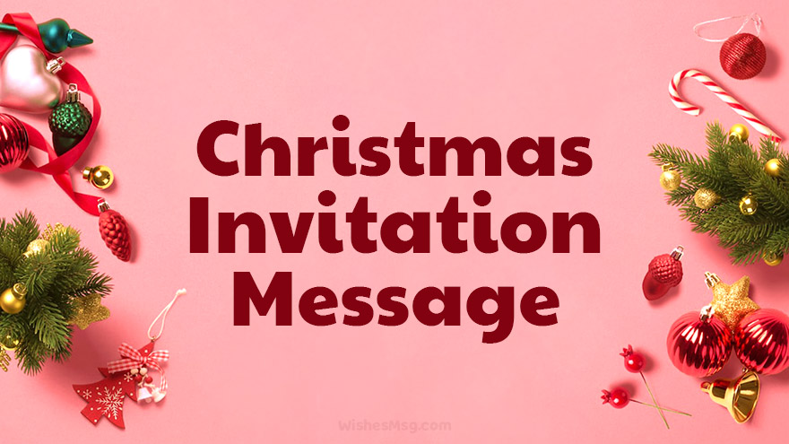 office christmas party invitation message
