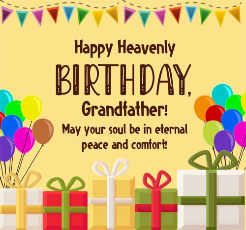 Birthday Wishes for Grandpa in Heaven