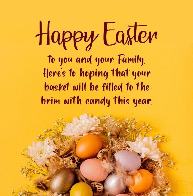 Easter wishes for friends and family