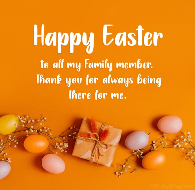 Easter wishes for family