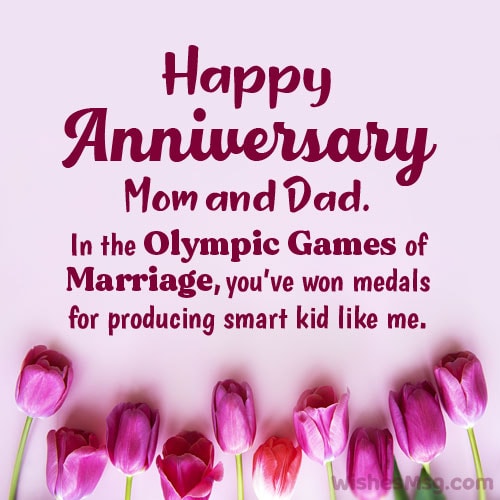 funny anniversary wishes for mom and dad