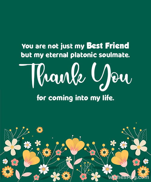 heart touching thank you message for best friend