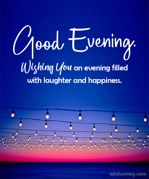 sweet good evening message
