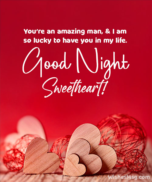 good night love message for my husband