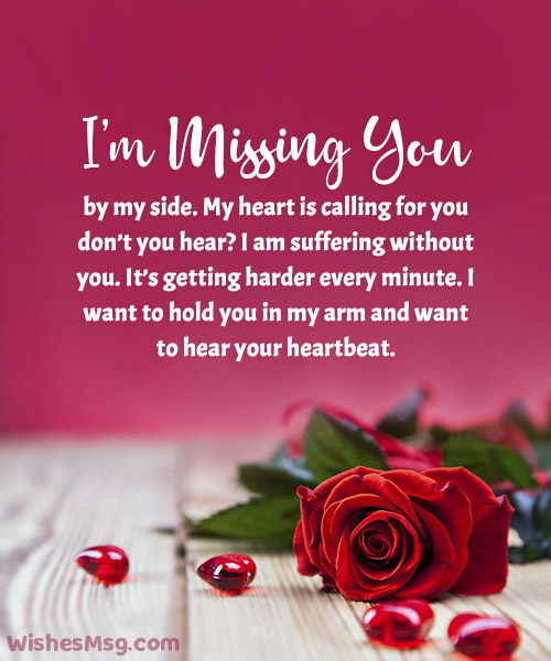 long missing you message for him