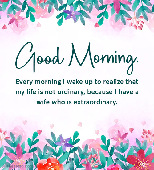 Sweet Good Morning Messages for Wife