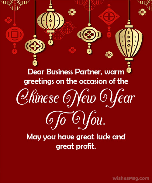 Chinese New Year Wishes For Business Partners