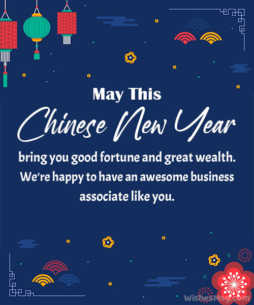 Chinese New Year Greetings For Business Associates