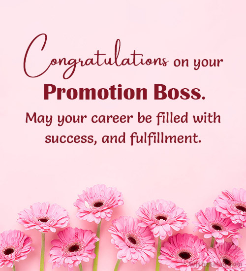 congratulations to boss on promotion