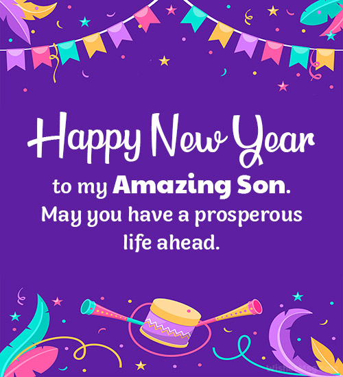 new year wishes to son