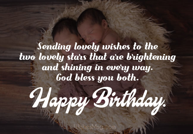 Happy Birthday Messages for Twins