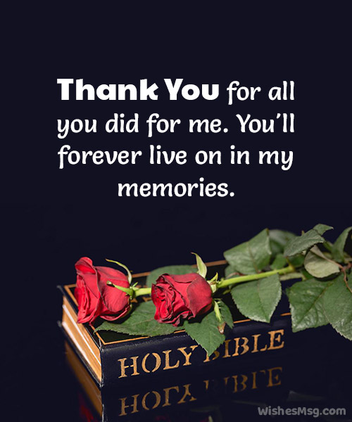funeral card messages examples