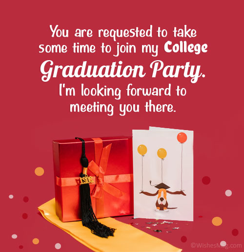 college graduation invitation wording
