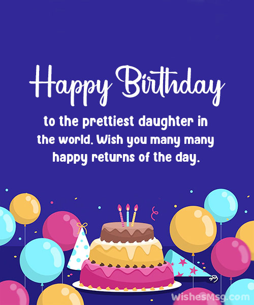 Happy Birthday Message for Daughter