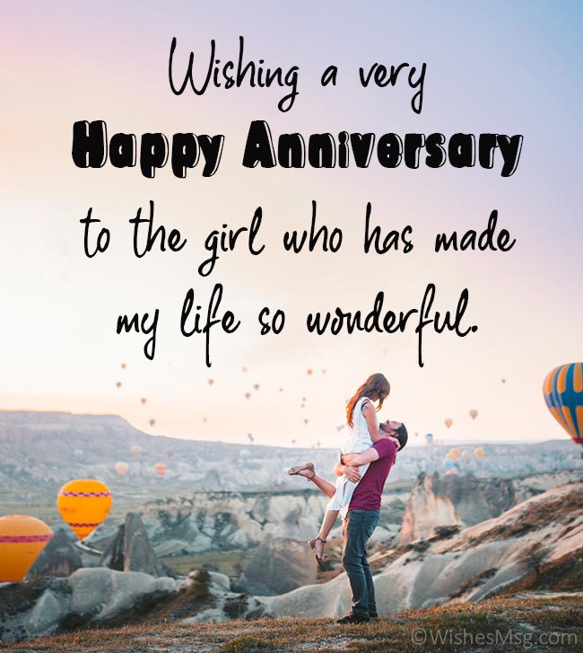 Love Anniversary Wishes for Girlfriend