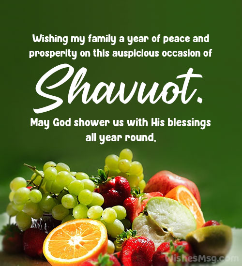Shavuot Wishes For Family