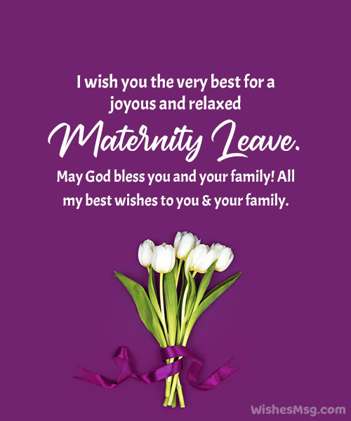 message for maternity leave