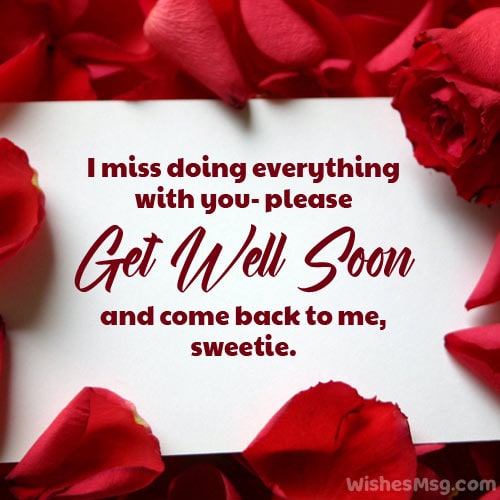 emotional get well soon message for her