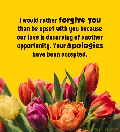 Forgiveness Message