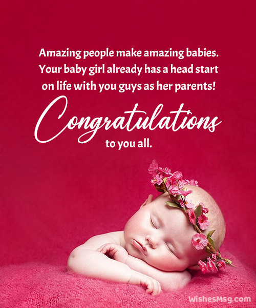 congratulations for baby girl wishes for friend