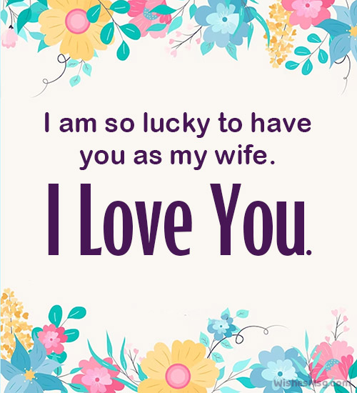i love you messages for wife
