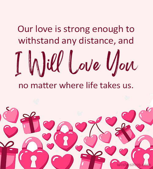 love messages for wife far away