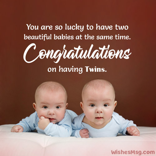congratulations for twin baby