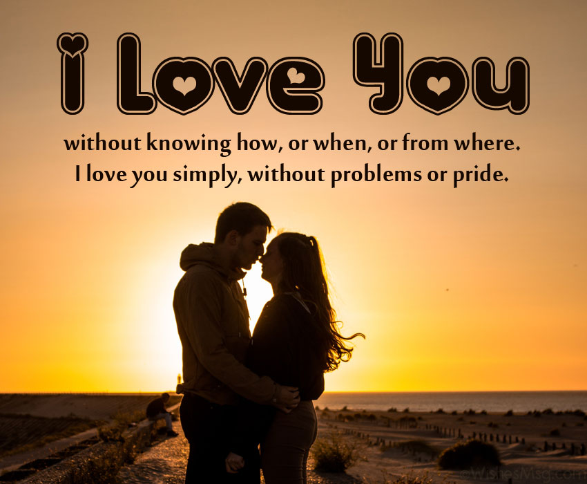 I love you message for him and Her