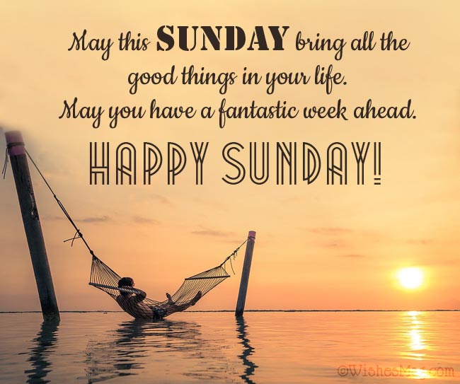 Happy Sunday Wishes Messages