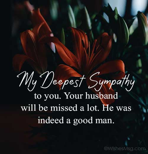 Short-Sympathy-Message-for-Loss-of-Husband