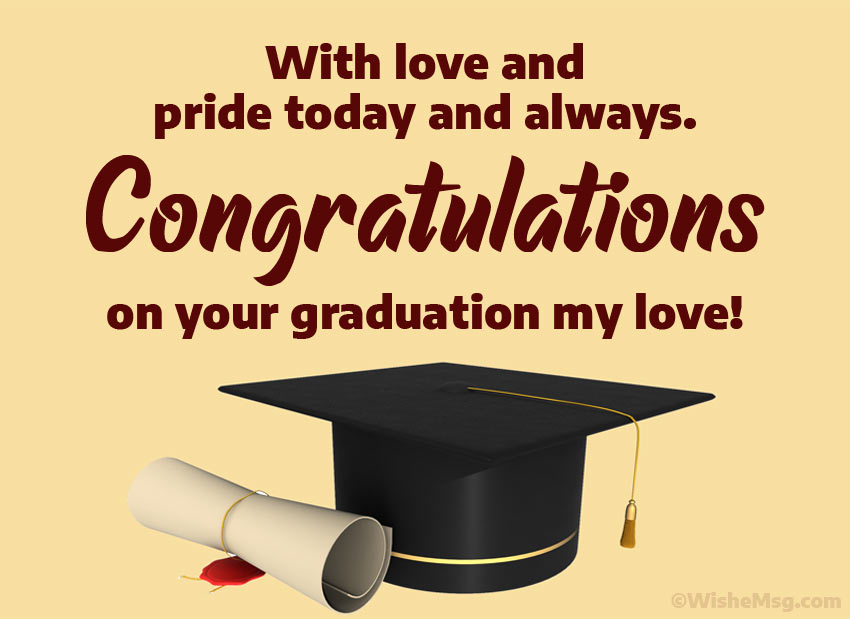 Congratulations on Graduation My Love