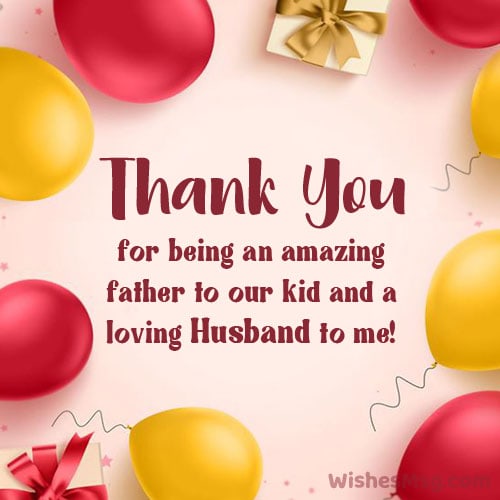 appreciation message to my husband