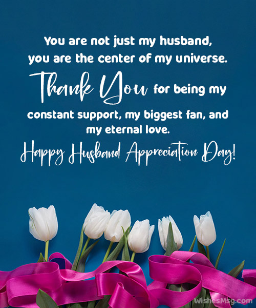 husband appreciation day messages