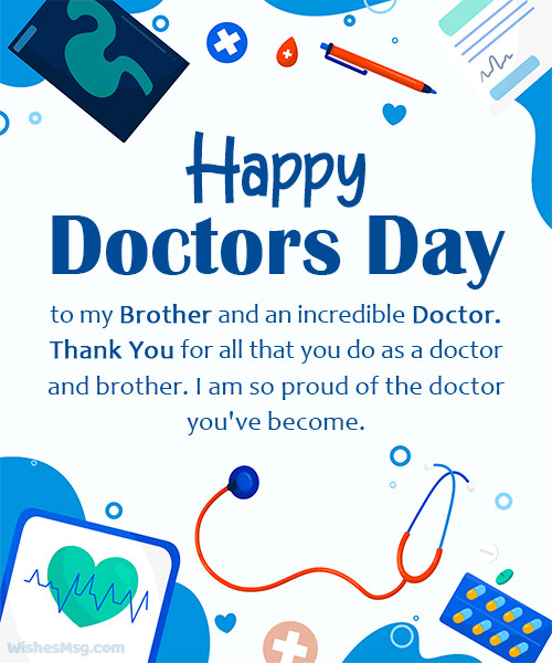 doctors day wishes for brother