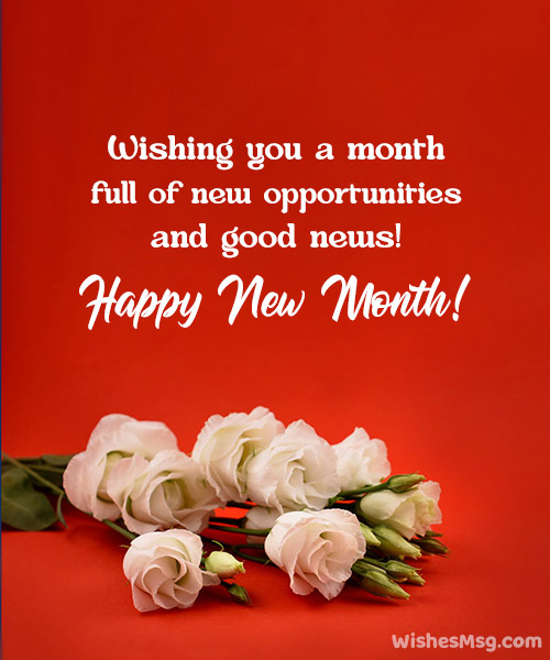 happy new month text