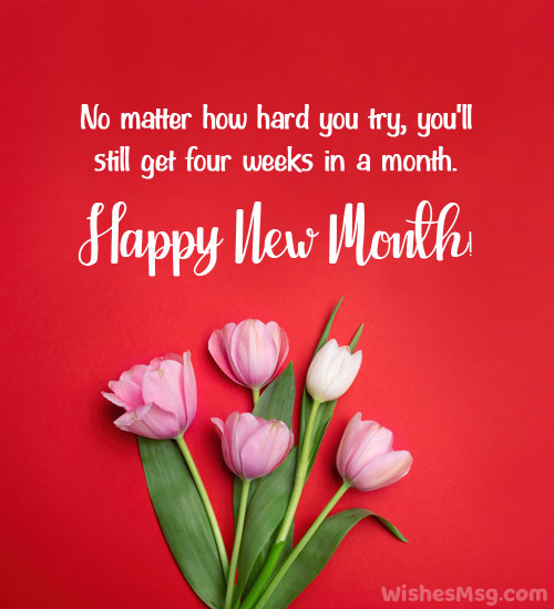 funny new month wishes