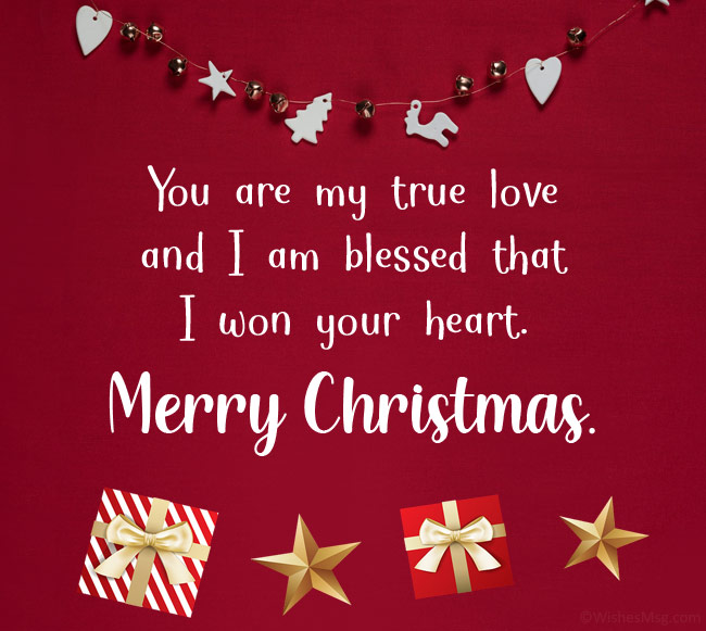 christmas message to boyfriend