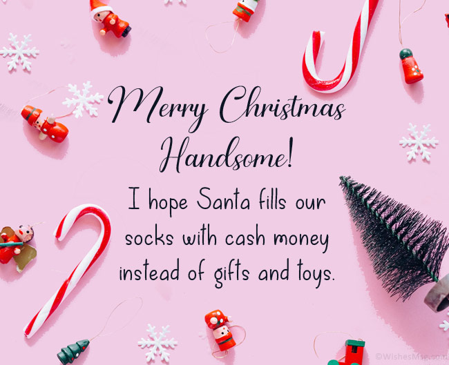 funny christmas wishes for boyfriend
