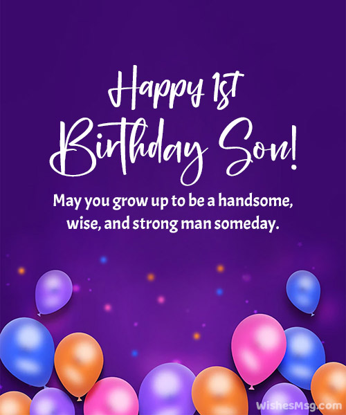 1st Birthday Wishes For Son