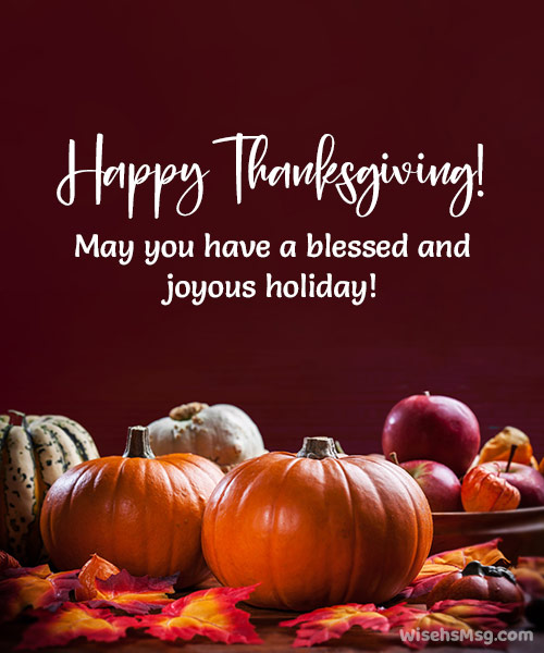 happy thanksgiving message