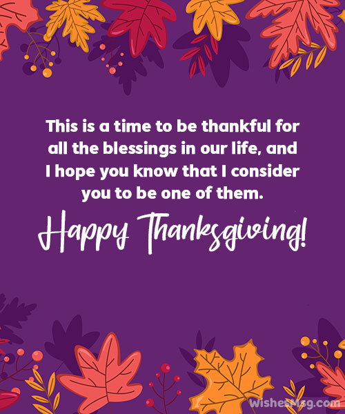 Thanksgiving Day Card Messages