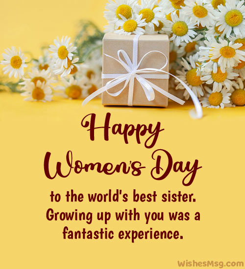 women’s day wishes to sister