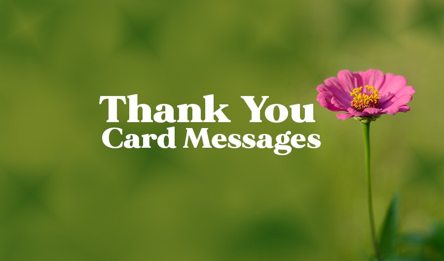 Thank You Messages for Cards