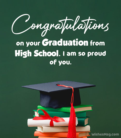 congratulations high school graduation message