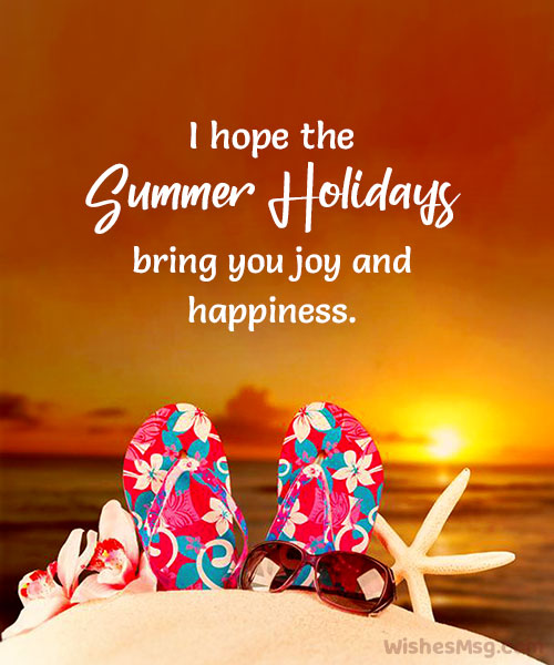 summer holiday wishes