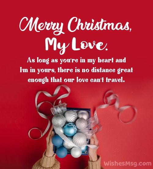 christmas wishes for husband in long distance