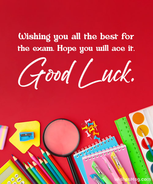 Exam Wishes for Sister